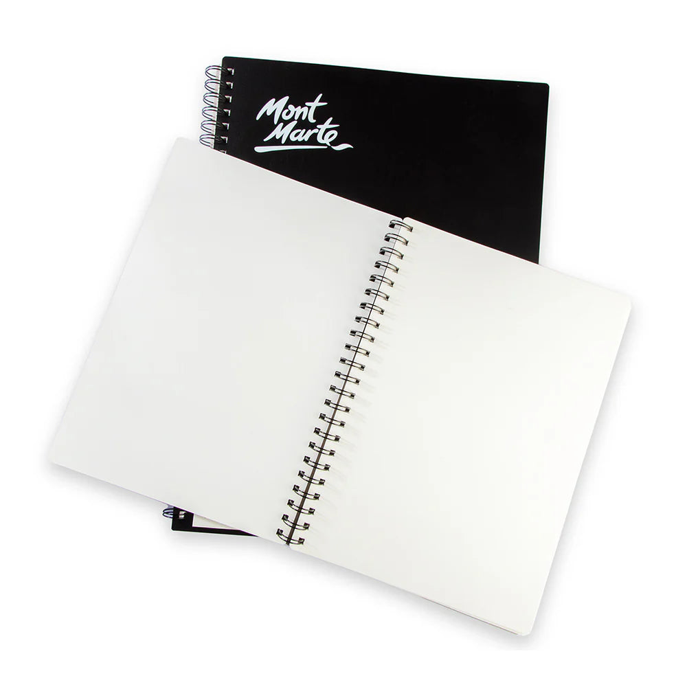 Visual Art Diary Spiral Bound White Paper A4 110gsm 120 Sheet - Mont Marte