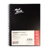 Visual Art Diary Spiral Bound White Paper A4 110gsm 120 Sheet - Mont Marte