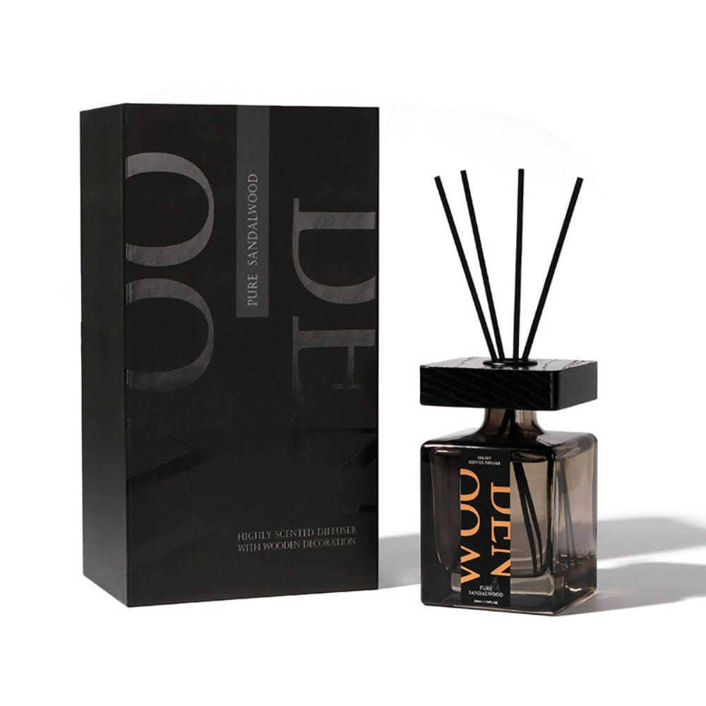 Wooden Lid Home Fragrance Reed Diffuser - 200ml - Glowish