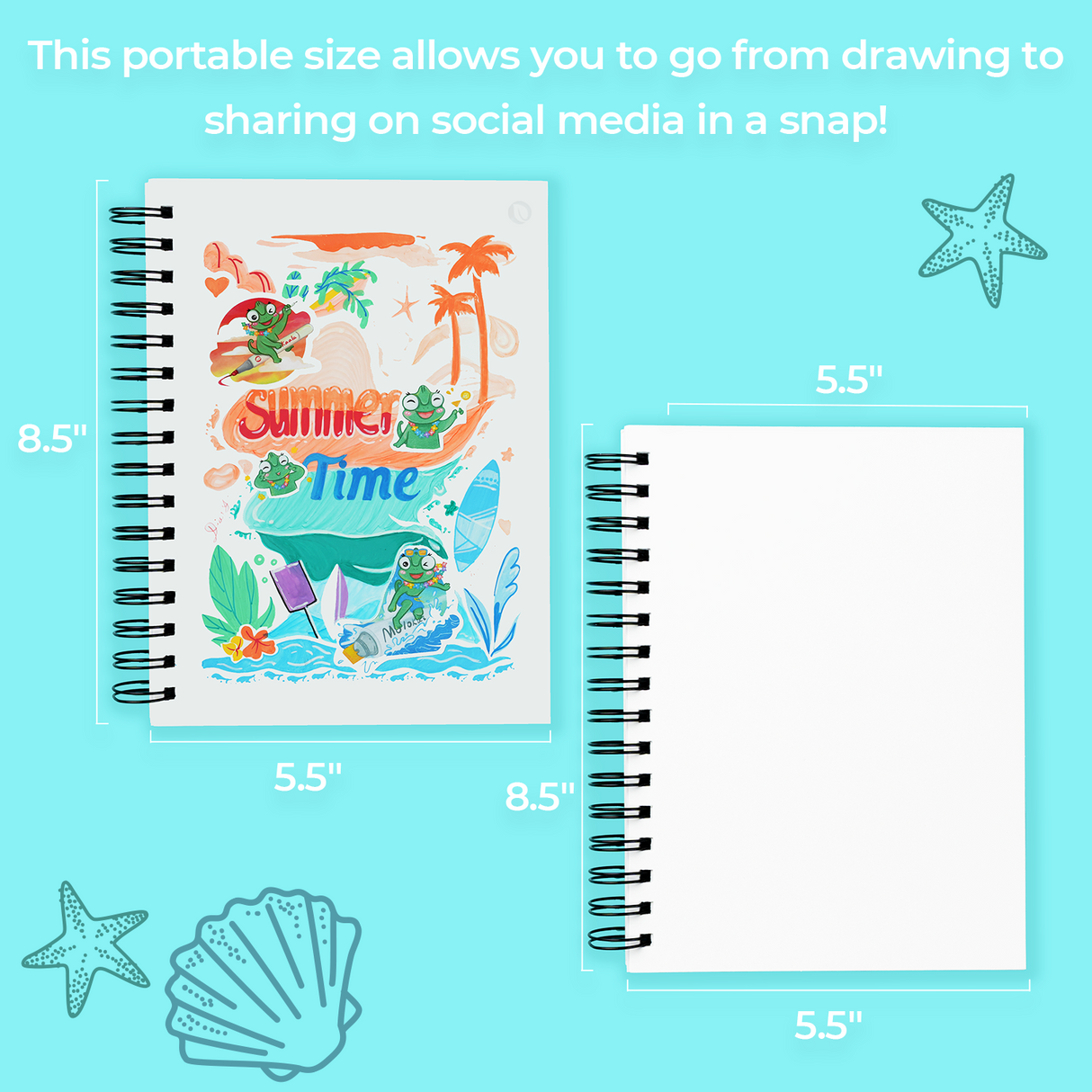 Ohuhu 5.5x8.5 marker pad in use with alcohol markers