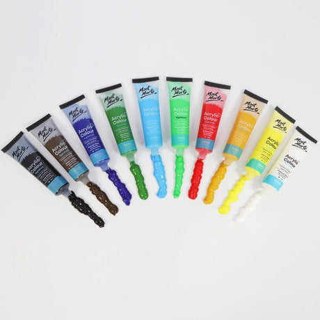 Acrylic Colour Paint Set 24pc x 36ml - Mont Marte - Glowish