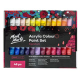 Acrylic Colour Paint Set 48pc x 36ml - Mont Marte - Glowish