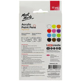 Acrylic Paint Pens Broad Tip 12pc - Mont Marte - Glowish