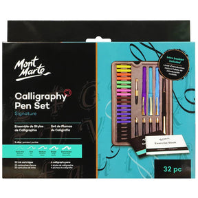 Calligraphy Pen Set Signature 31pc - Mont Marte - Glowish