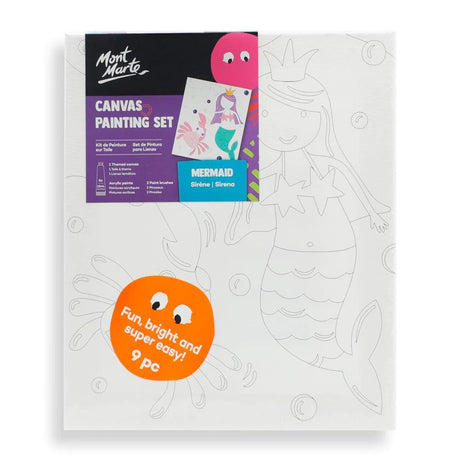 Canvas Painting Set 9pc - Mermai