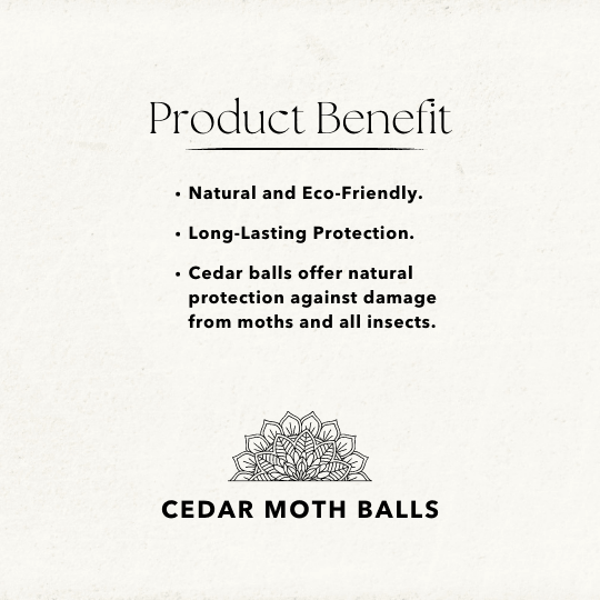 32 Cedar Wood Balls - Natural Moth Repellent