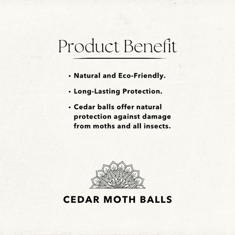 Cedar Wood Balls - Natural Moth Repellent