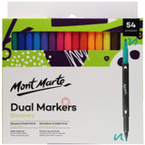 Dual Tip Markers Discovery 54pc - Mont Marte - Glowish