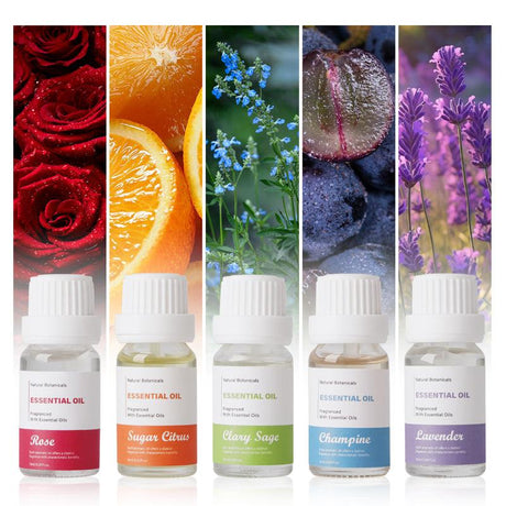 Fragranced Essential Oil - Set of 5 10ml each - Gift SET