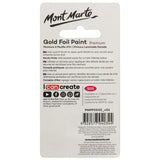 Gold Foil Paint Premium 20ml - Mont Marte Glowish art supplies