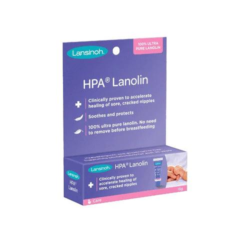 Lansinoh HPA Lanolin Nipple Cream 15g, Hypoallergenic, 100% Natural - Glowish