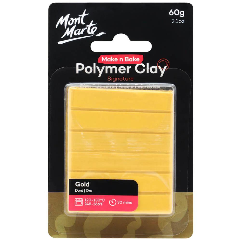 Make n Bake Polymer Clay Signature 60g (2.1oz) - Gold - Glowish