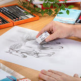 Mont Marte Artist Eraser 6cm White MAXX0062 in use