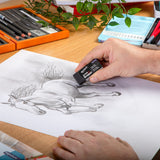 Mont Marte Artist Eraser 6cm Black MAXX0063 in use