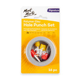 Mont Marte Polymer Clay Hole Punch Set 16pc MMSP0035