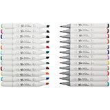 Dual Tip Art Markers in Case Premium 24pc - Mont Marte