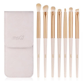 MSQ Eye Shadow Brush Set 7pcs - Rose White - Glowish