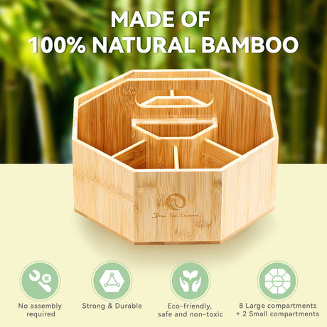 Ohuhu rotating bamboo marker organizer feature 11