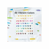 Ohuhu 80-colour water-based brush and extra-fine marker set detail 5