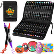 Ohuhu Acrylic Paint Pens 30 Colors Dual Tip Fine and Broad