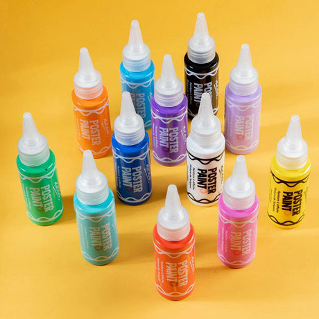 Poster Paint Set 12pc x 60ml - Mont Marte - Glowish