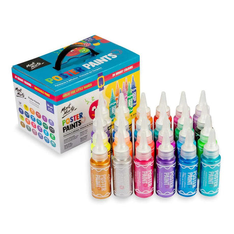 Poster Paint Set 24pc x 60ml - Mont Marte - Glowish