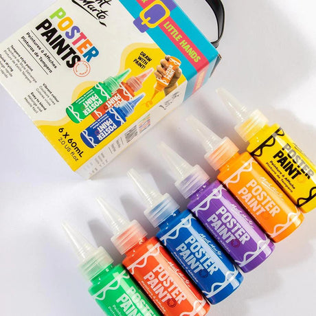 Poster Paint Set 6pc x 60ml - Mont Marte - Glowish