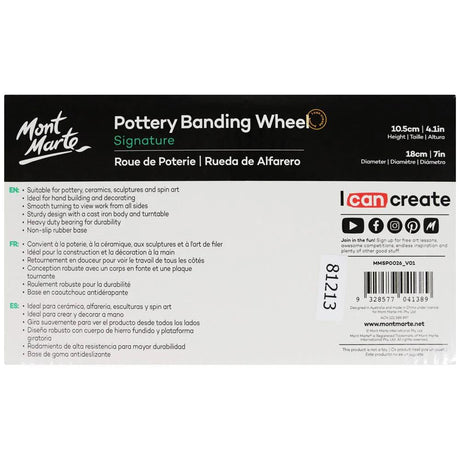 Pottery Banding Wheel Signature 18cm (7in) - Glowish