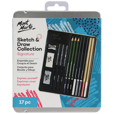 Sketch & Draw Collection 17pc - Mont Marte - Glowish