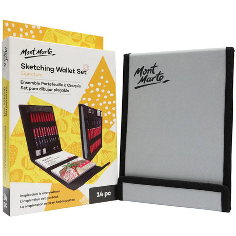 Sketching Wallet Set 14pc - Mont Marte - Glowish