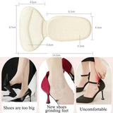 Soft T Shape High Heel Grips Liner Shoes Insert Pad - 1 Pair - Glowish