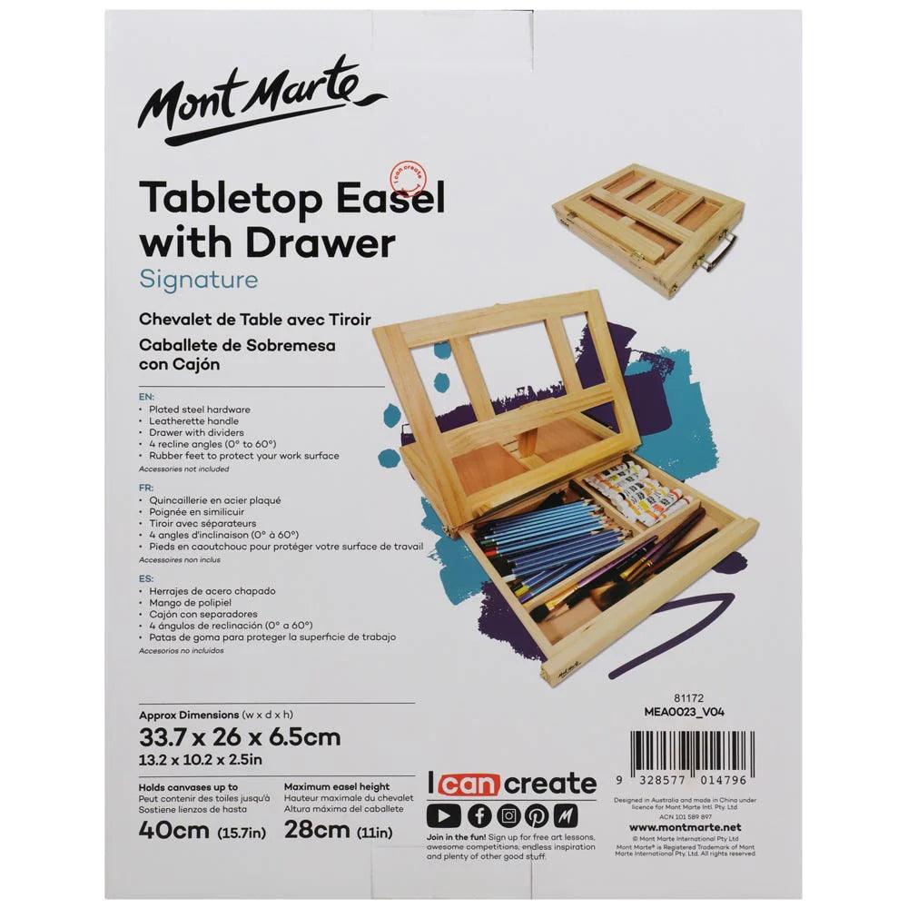 Table Easel with Drawer Signature - Mont Marte - Glowish