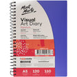 Visual Art Diary Signature A5 120 Pages 110gsm - Mont Marte - Glowish