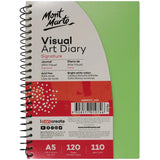 Visual Art Diary Signature A5 120 Pages 110gsm - Mont Marte - Glowish