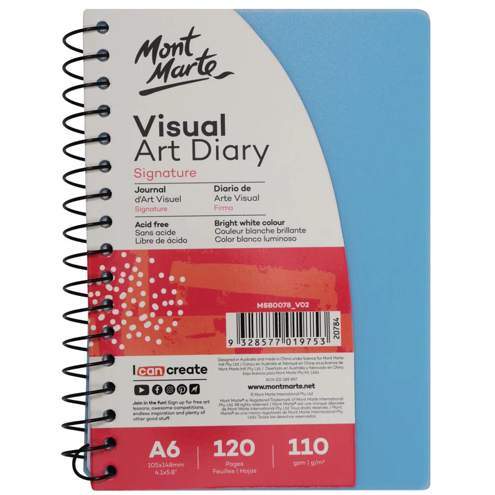 Visual Art Diary Signature A6 120 Pages 110gsm - Mont Marte - Glowish