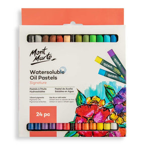 Watersoluble Oil Pastels Signature 24pc - Mont Marte - Glowish