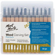 Wood Carving Set Premium 12pc - Mont Marte - Glowish