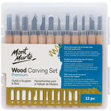 Wood Carving Set Premium 12pc - Mont Marte - Glowish