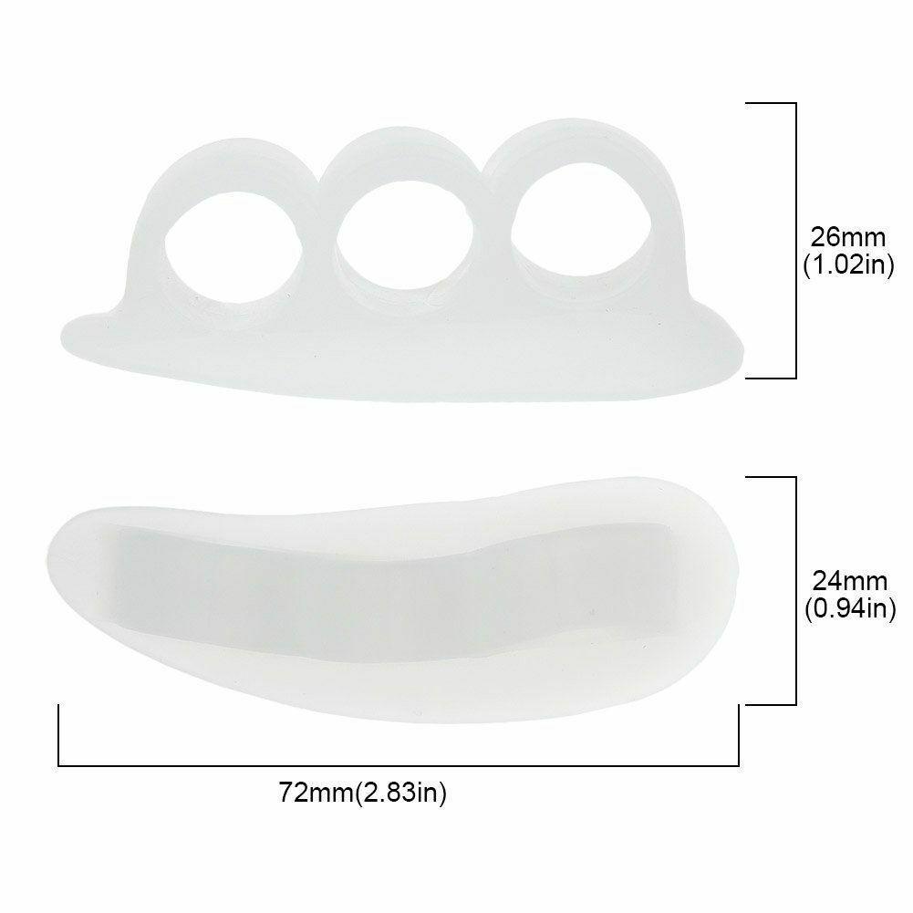 1 pair Hammer Toe Corrector (White) - Glowish