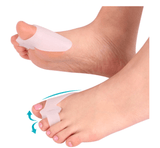 1 pair Toe Corrector Valgus Bunion Corrector (White) - Glowish