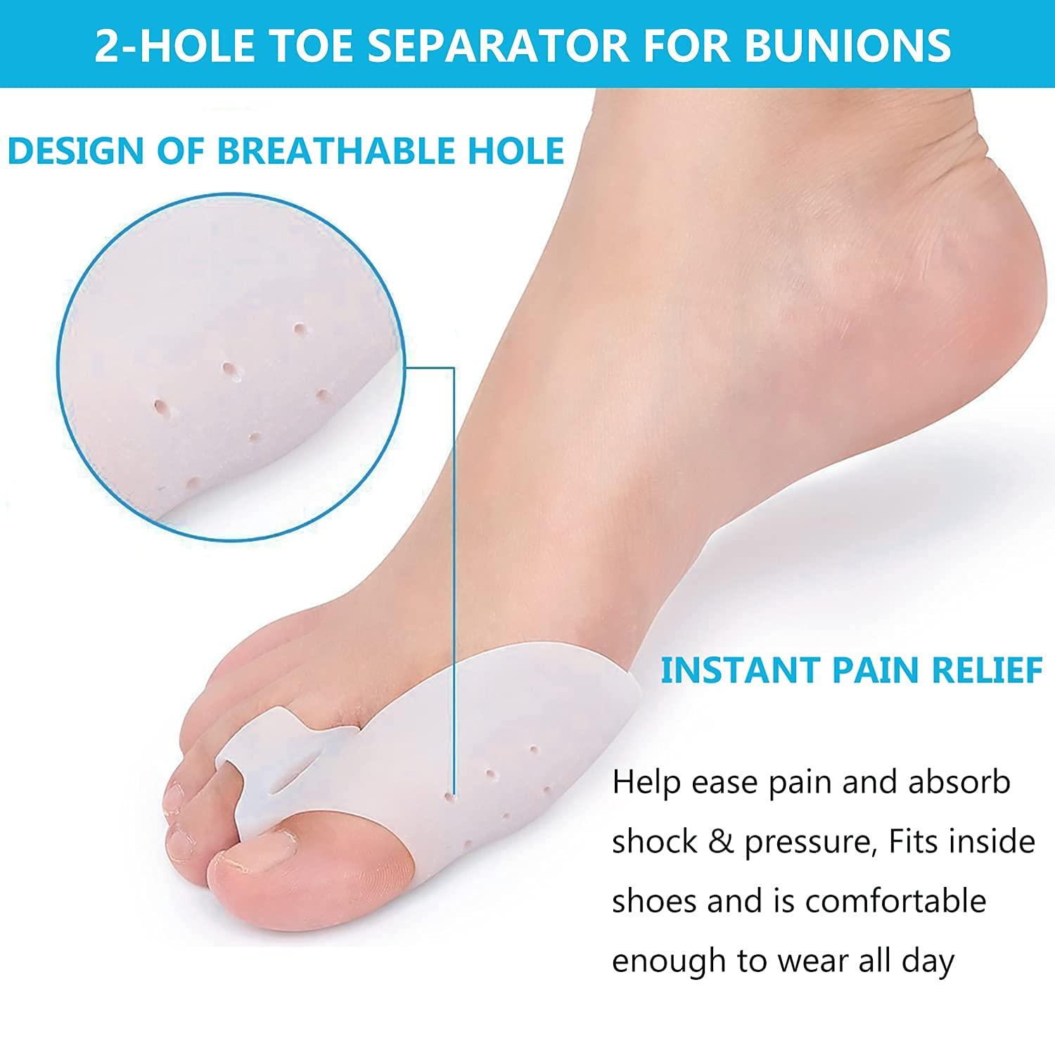 1 pair Toe Corrector Valgus Bunion Corrector (White) - Glowish