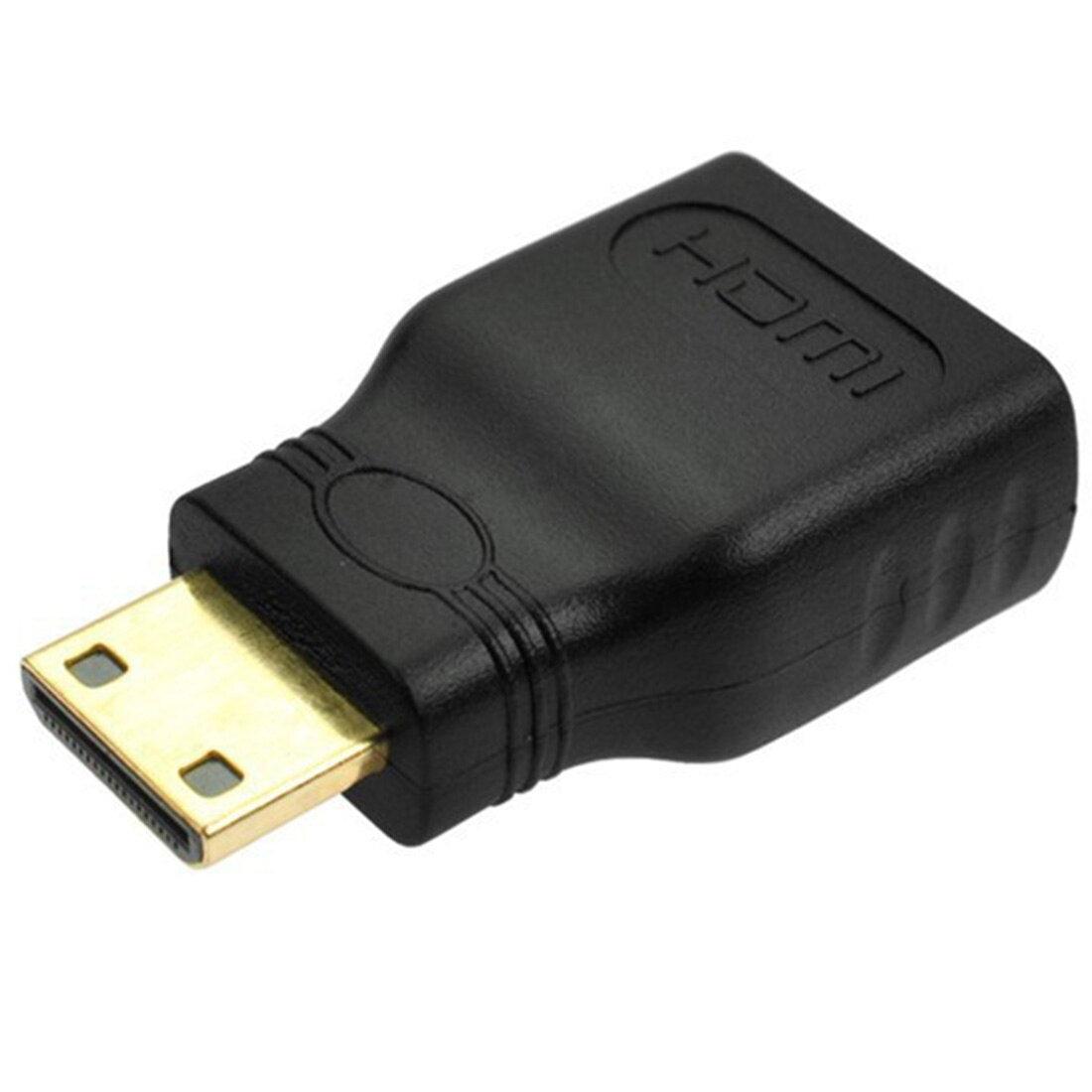 1 pcs Gold-Plated 1080P Mini Male HDMI To Standard HDMI Female Extension Adapter - Glowish