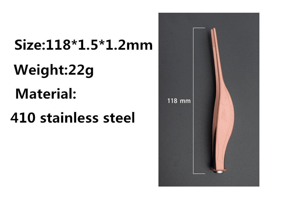 1 Piece Professional Stainless Steel Lighting Ear-wax Tweezers - Glowish