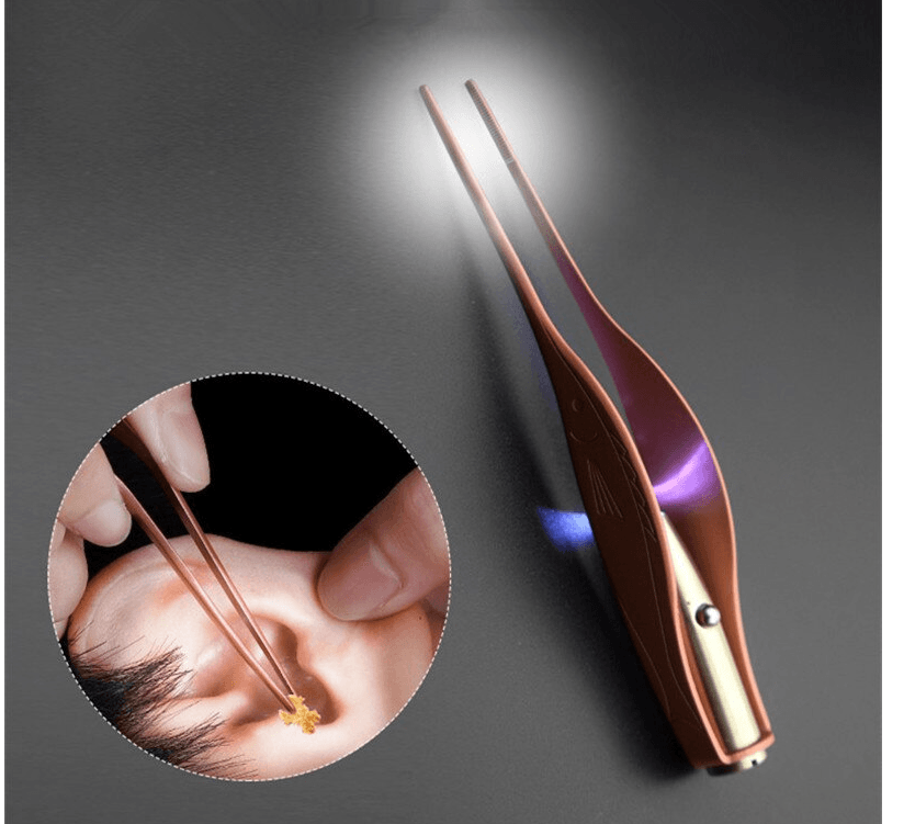 1 Piece Professional Stainless Steel Lighting Ear-wax Tweezers - Glowish