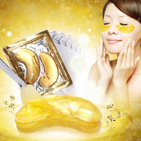 10 packs Gold Crystal Collagen Eye Mask - Glowish
