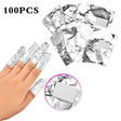 100Pcs/lot Aluminum Foil Nail Wraps - Glowish