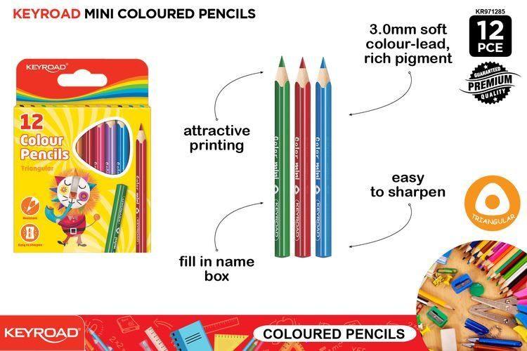 12pcs Mini Colour Pencils - Glowish