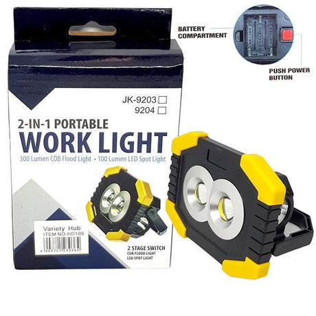 2 in 1 LED Portable Work Light / Spot Light / Flood Light - Glowish