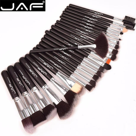 24 Pcs Professional Makeup Brushes with Leather Case - Glowish