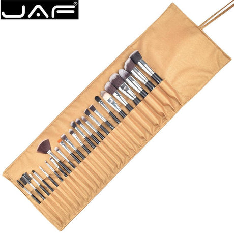 24 Pcs Professional Makeup Brushes with Leather Case - Glowish